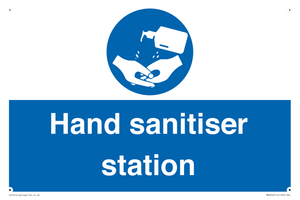 Hand sanitiser station